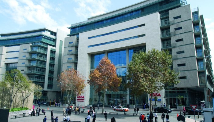 The 5-Star Absa Tower West in Johannesburg features one of the largest grey water plants to be installed in any office building in South Africa in 2012. The design and construction ethos incorporated the extensive use of recycled steel. 